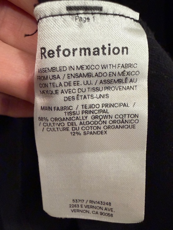 Reformation Aster Knit Mini Dress Black Stretch Size XS – NWT - Picture 10 of 11